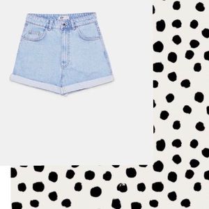 Zara Blue Denim Shorts